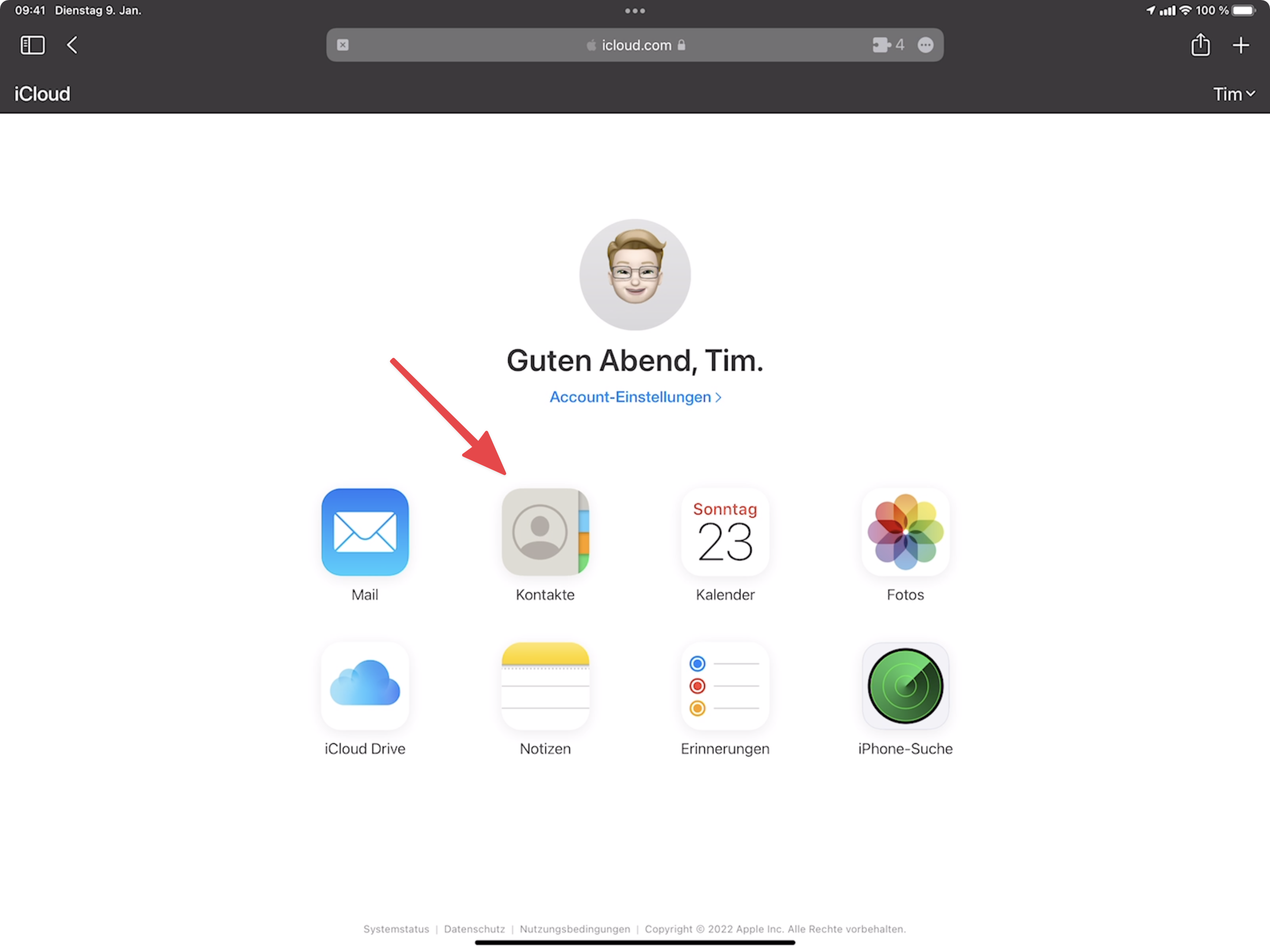 iPad: Kontakte-Gruppen bearbeiten via iCloud.com